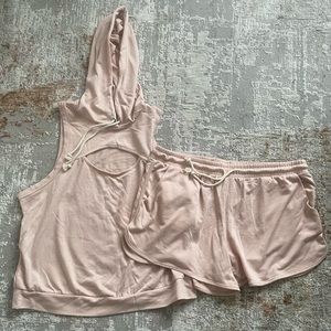 Meraki pale pink short set